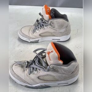 Men's Air Jordan 5 Retro SE Light Orewood Taupe Suede Basketball Sneakers Size 8